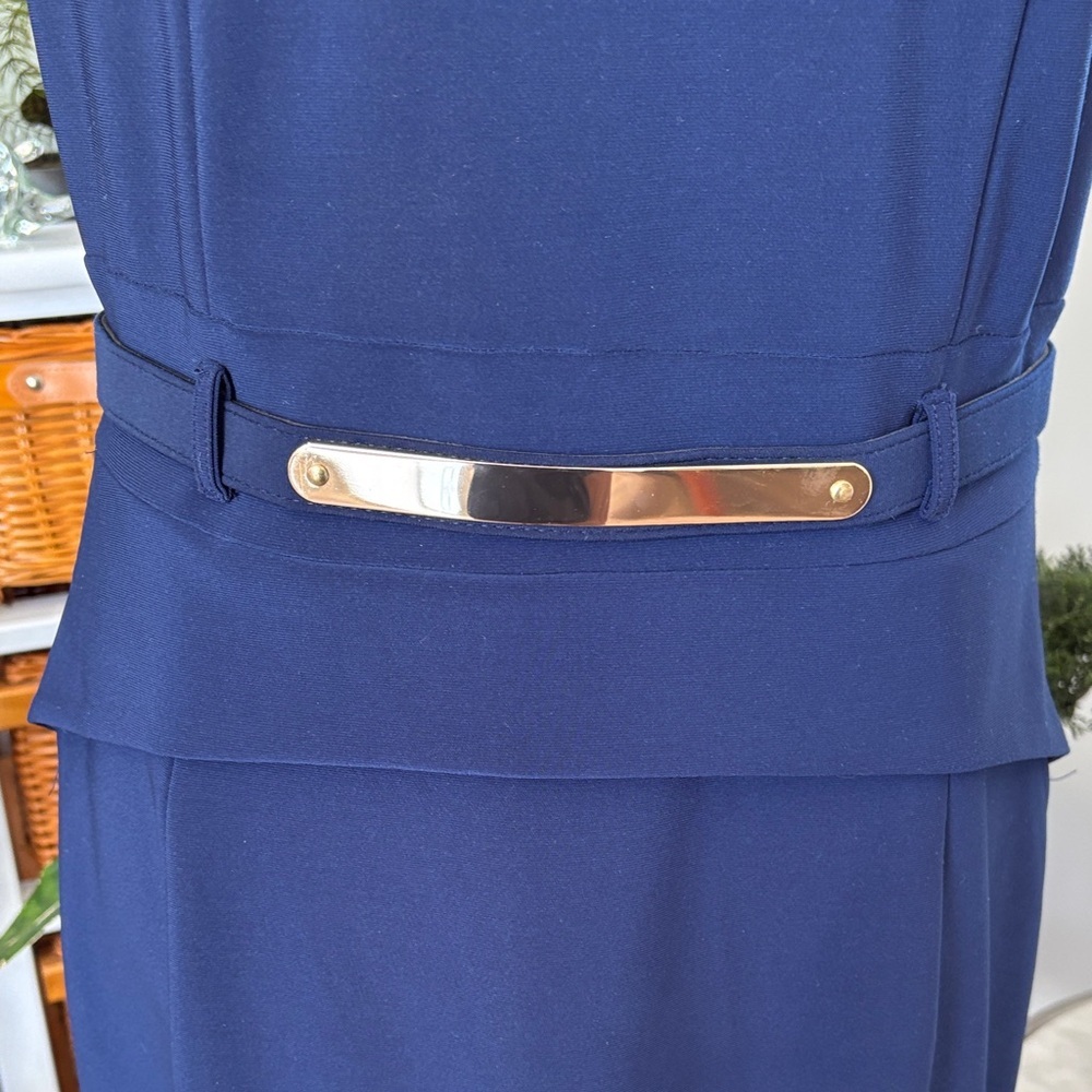 Frank Lyman Design Classic Blue Midi Dress - Picture 5 of 6